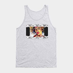 Lacey Afro Woman (black queen) Tank Top